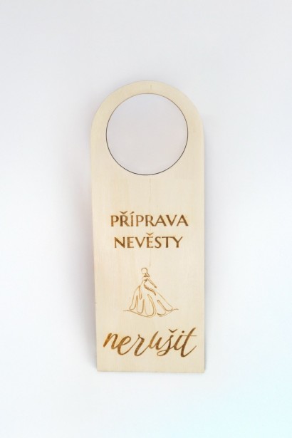 Svatební cedulka na kliku