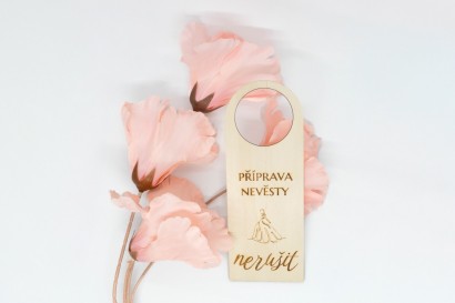 Svatební cedulka na kliku