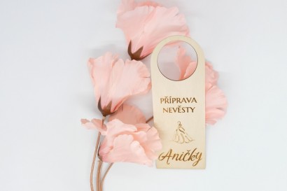 Svatební cedulka na kliku