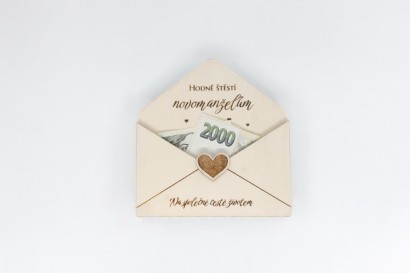 Svatební obálka na peníze 16*17cm