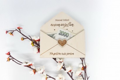 Svatební obálka na peníze 16*17cm