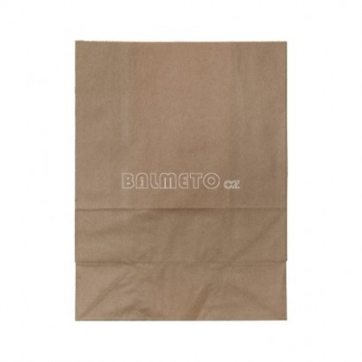 Sáček PAP 220x110x320mm obdélníkové dno hnědý