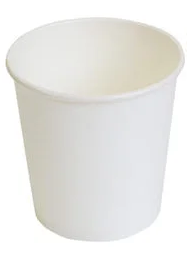 Kelímek na teplé nápoje PAP21 100ml/62mm bílý bez plastu