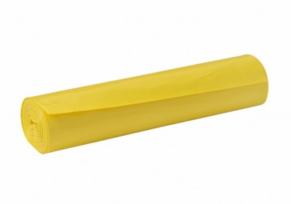 Pytel do koše LDPE 120L 70x110cm/40mic žlutý